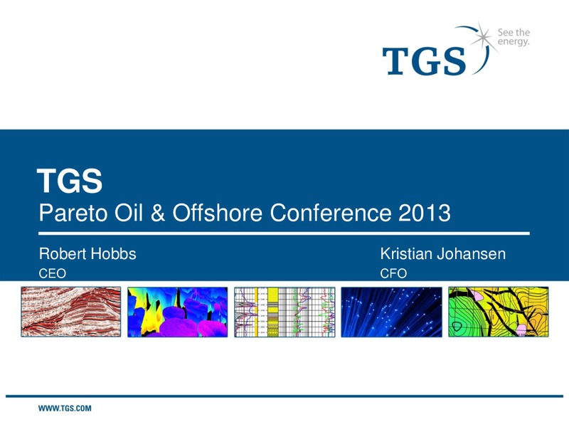 PARETO OIL & OFFSHORE CONFERENCE – TGS – slide 1