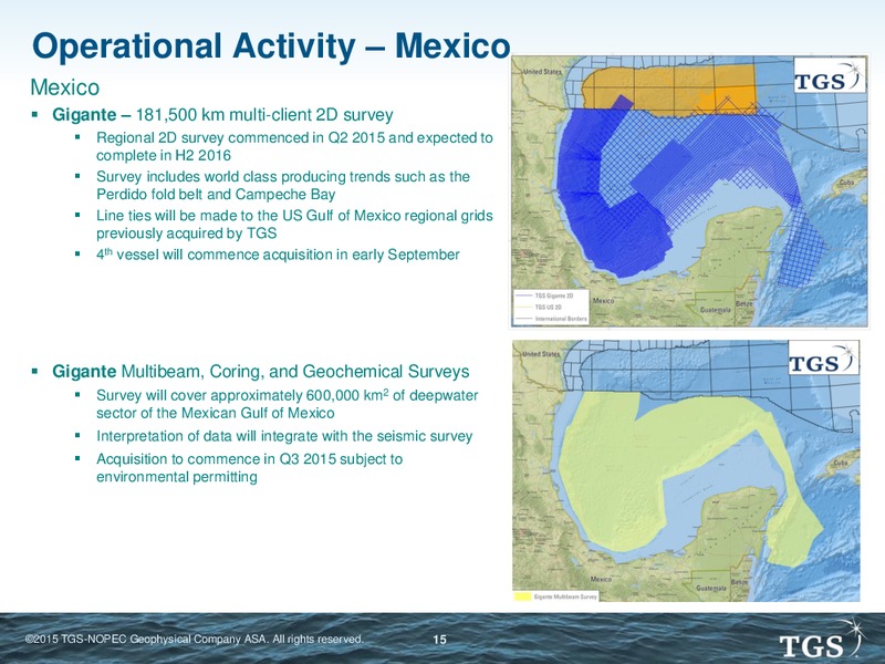 Peters and Co 2015 Energy Conference – TGS – slide 14