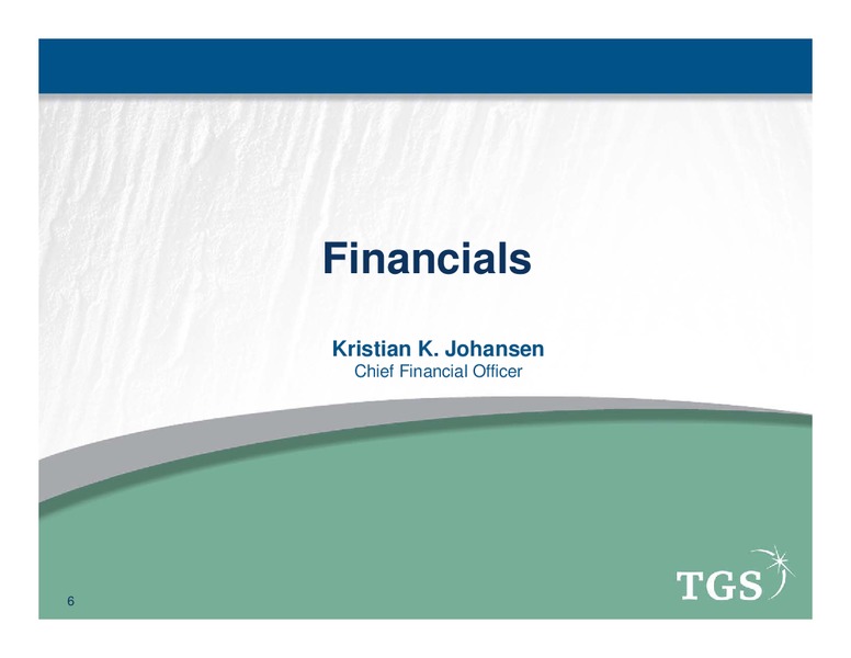 EARNINGS REALEASE Q3 2011 – TGS – slide 6