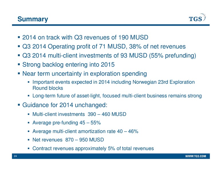 Cowen Ultimate Energy Conference – TGS – slide 23