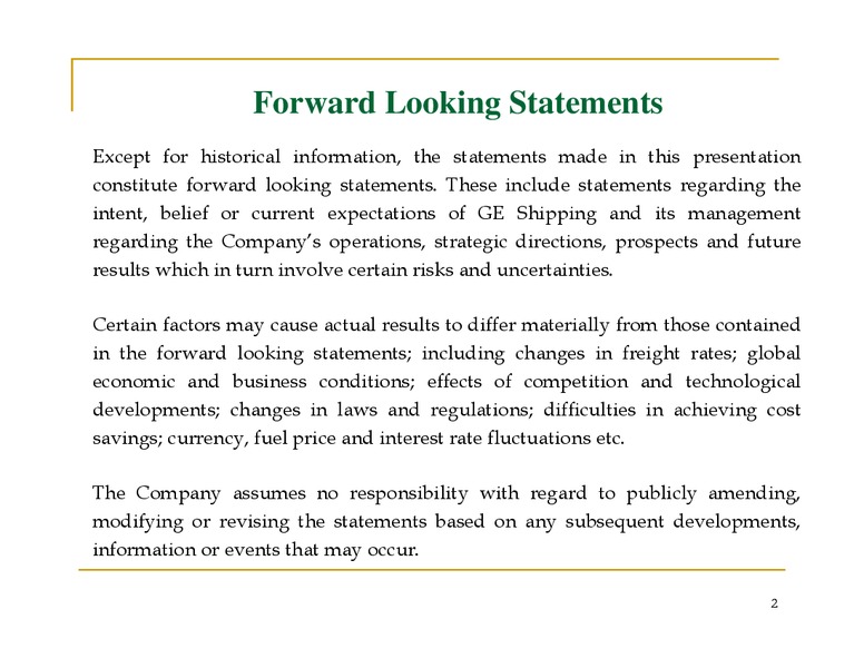 Business & Financial Review – The Great Eastern Shipping Co. Ltd. – slide 2