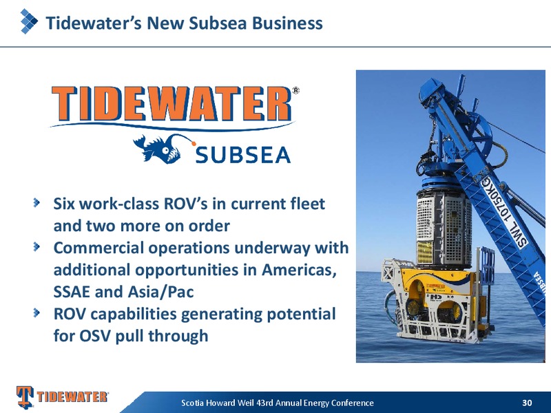 SCOTIA HOWARD WEIL 43RD ANNUAL ENERGY CONFERENCE – Tidewater Inc. – slide 29