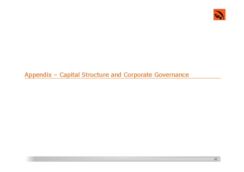 INVESTOR PRESENTATION – Tmk Group – slide 41