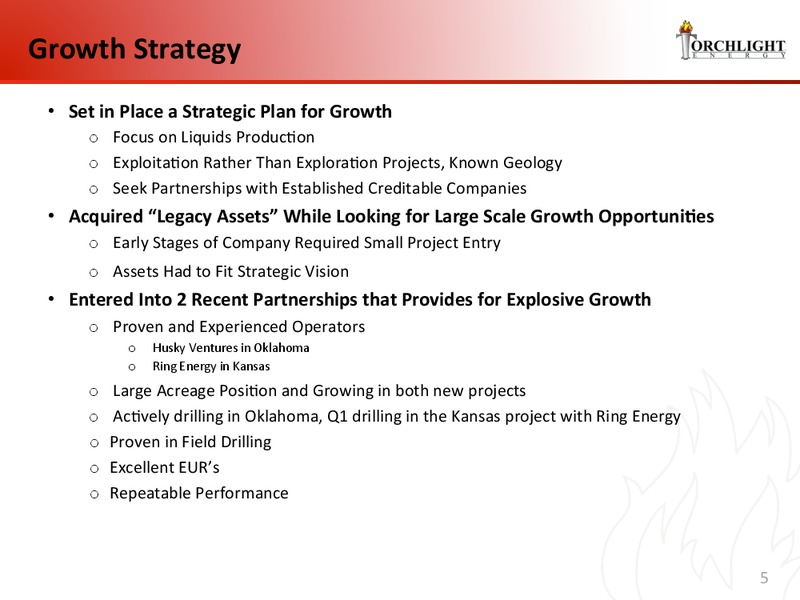 Investor Presentation – Torchlight Energy Resources, Inc. – slide 4