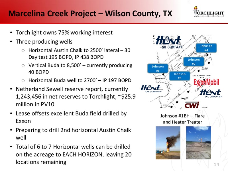 Investor Presentation – Torchlight Energy Resources, Inc. – slide 13
