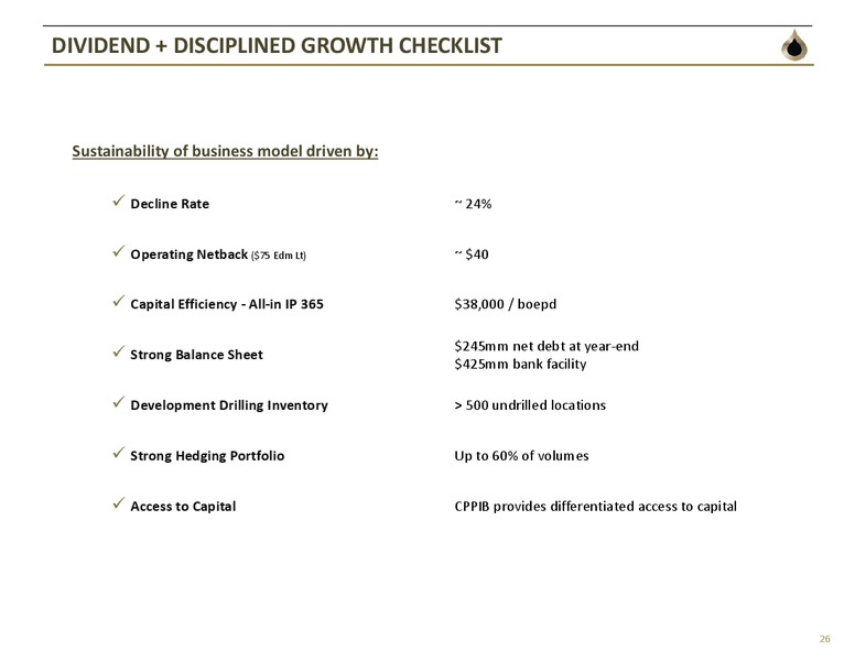 CORPORATE PRESENTATION – TORC Oil & Gas Ltd. – slide 24