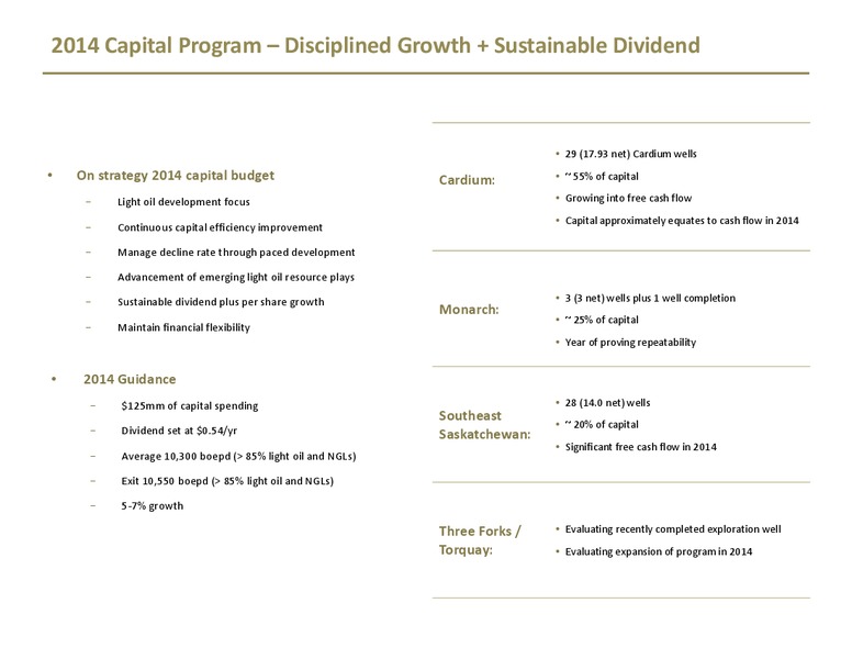 INVESTOR PRESENTATION – TORC Oil & Gas Ltd. – slide 19