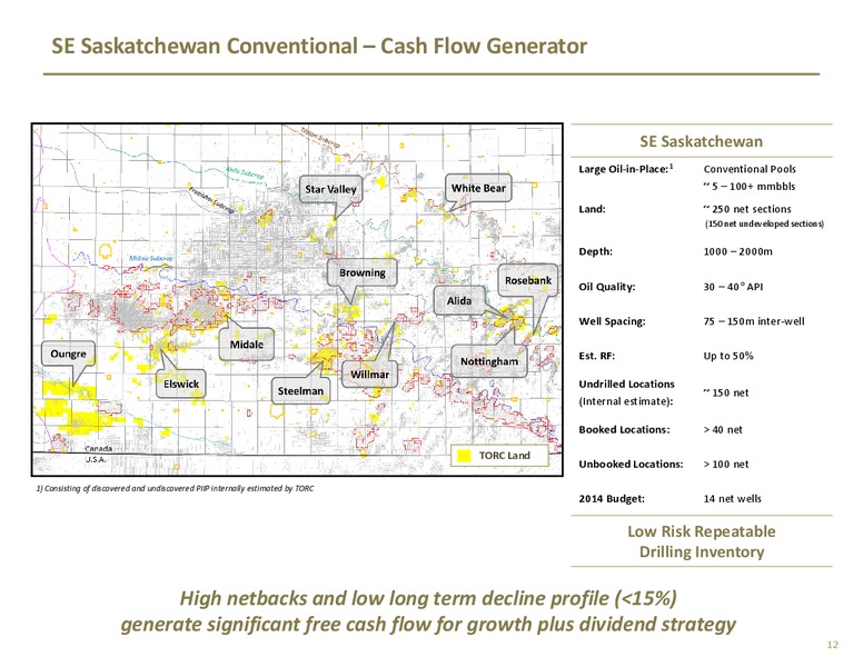 INVESTOR PRESENTATION – TORC Oil & Gas Ltd. – slide 13