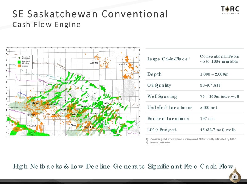 January 2019 Corporate Presentation – TORC Oil & Gas Ltd. – slide 6