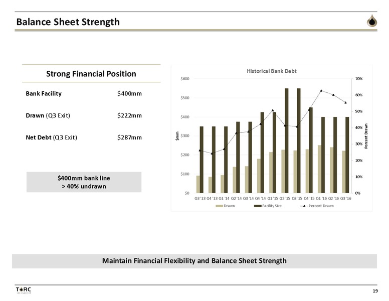 January 2017 Investor Presentation – TORC Oil & Gas Ltd. – slide 19