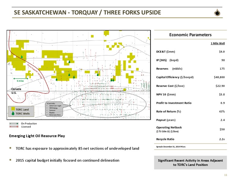 June 2015 Corporate Presentation – TORC Oil & Gas Ltd. – slide 9