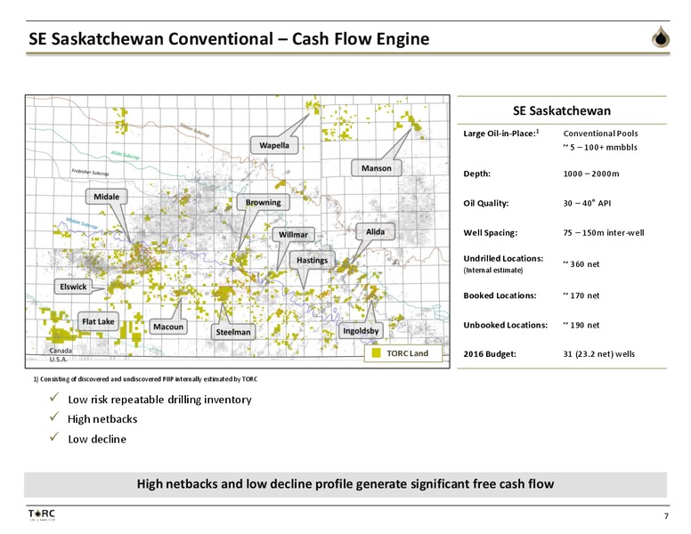 July 2016 Corporate Presentation – TORC Oil & Gas Ltd. – slide 6
