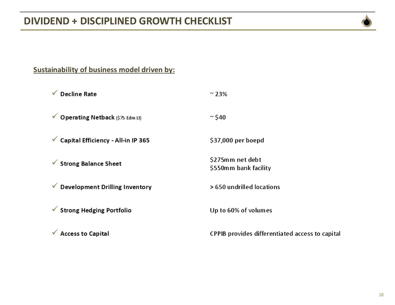 July 2015 Investor Presentation – TORC Oil & Gas Ltd. – slide 26