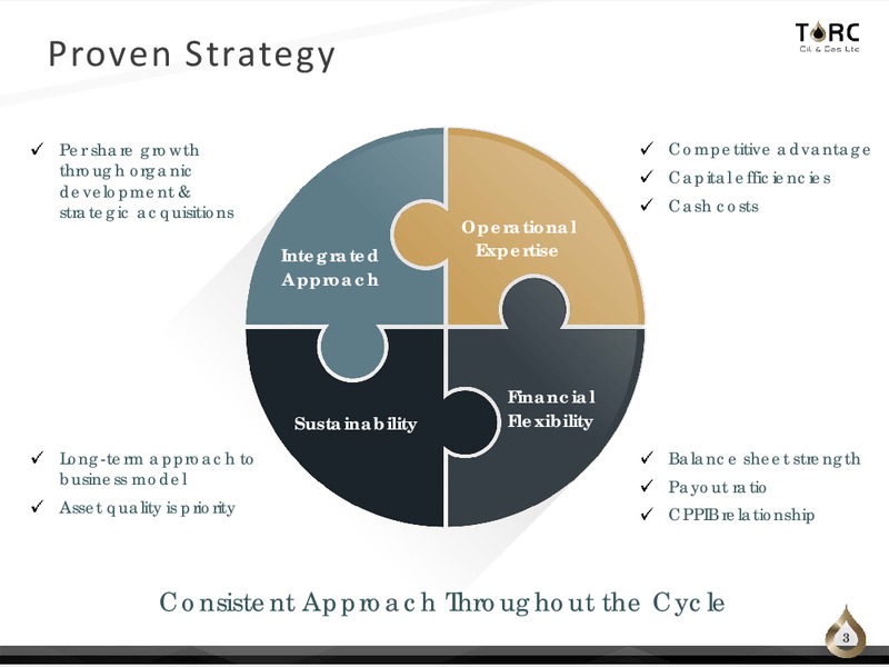July 2017 Corporate Presentation – TORC Oil & Gas Ltd. – slide 3