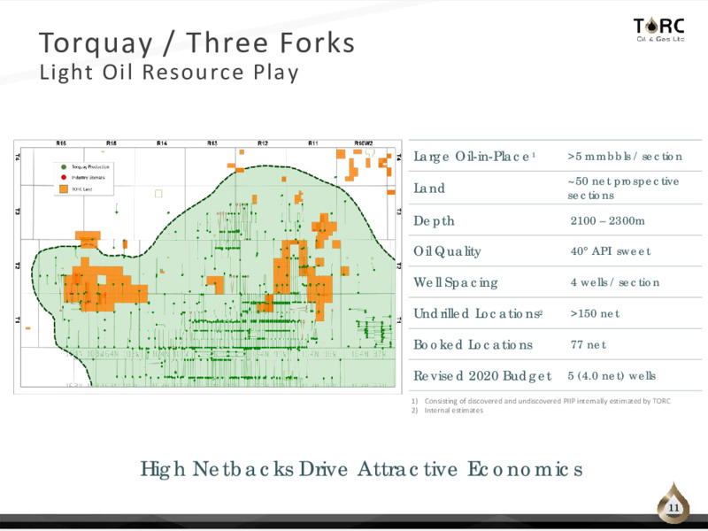 September 2020 Corporate Presentation – TORC Oil & Gas Ltd. – slide 11