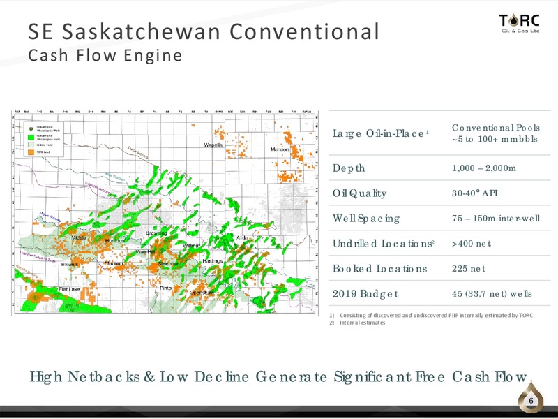 October 2019 Corporate Presentation – TORC Oil & Gas Ltd. – slide 6