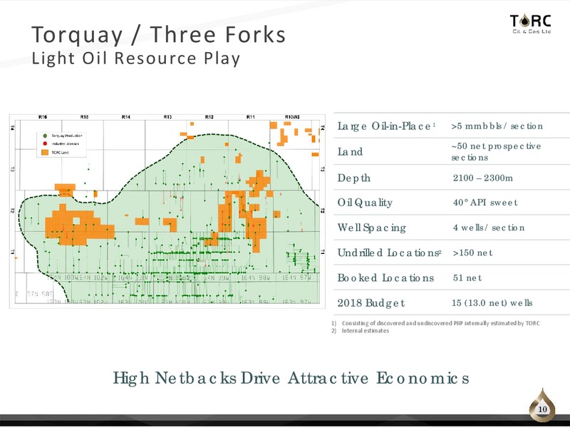 Corporate Presentation – TORC Oil & Gas Ltd. – slide 10