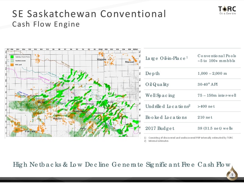December 2017 Corporate Presentation – TORC Oil & Gas Ltd. – slide 7