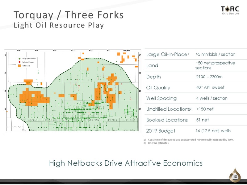 December 2018 Corporate Presentation – TORC Oil & Gas Ltd. – slide 10