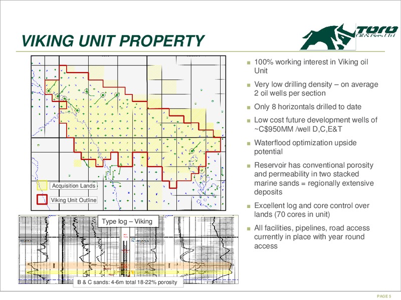 Alberta Viking Light Oil Acquisition – Toro Oil and Gas Ltd – slide 6