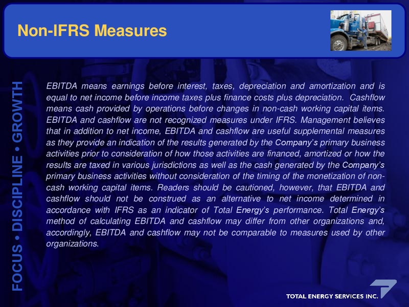 CORPORATE UPDATE – Total Energy Services Inc. – slide 3