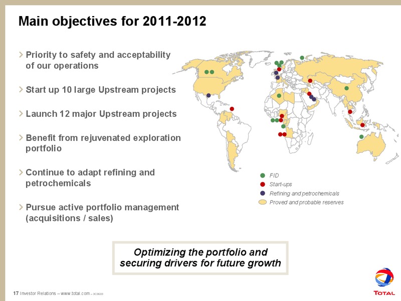 2010 OUTLOOK AND RESULTS – Total SA – slide 19