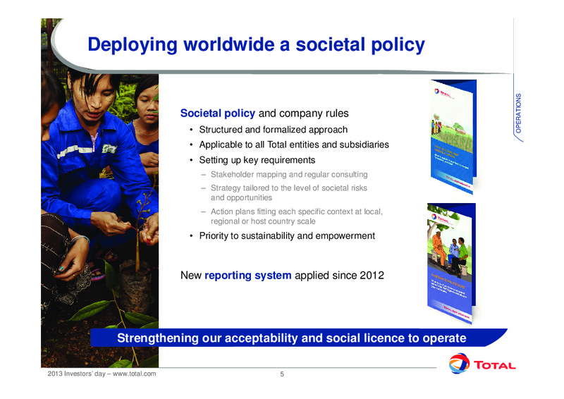 2013 INVESTOR DAY – Total SA – slide 7