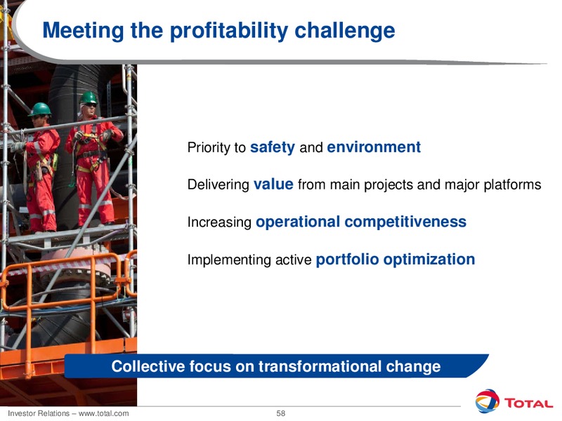2012 INVESTORS DAY – Total SA – slide 58