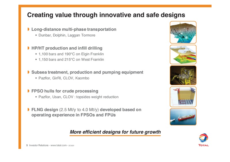 E&P DEVELOPMENT – Total SA – slide 6