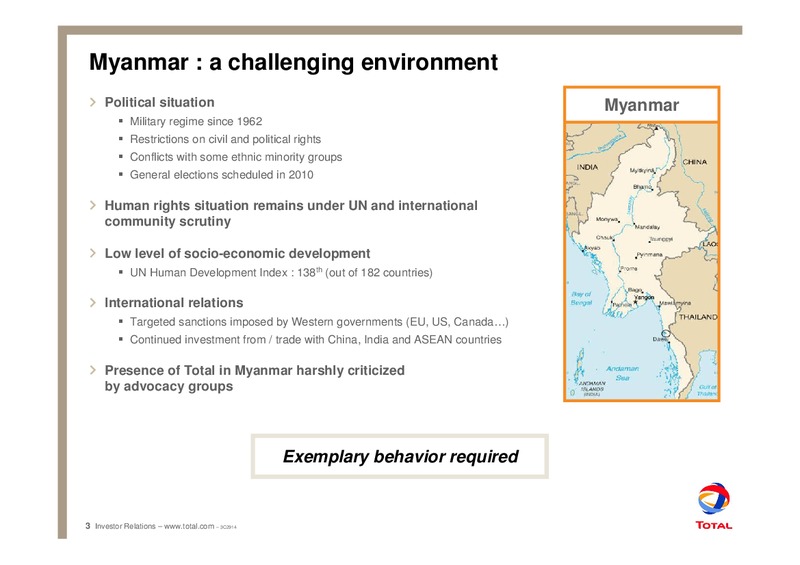 NOVEMBER 2009 CORPORATE PRESENTATION – Total SA – slide 5