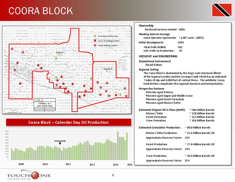 INVESTOR PRESENTATION – Touchstone Exploration Inc. – slide 7