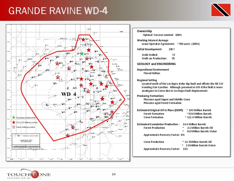 INVESTOR PRESENTATION – Touchstone Exploration Inc. – slide 13