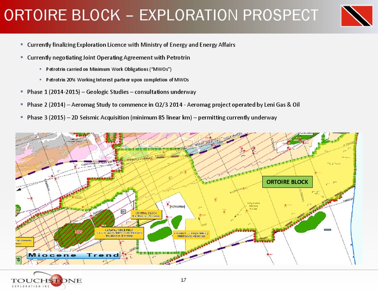 INVESTOR PRESENTATION – Touchstone Exploration Inc. – slide 16