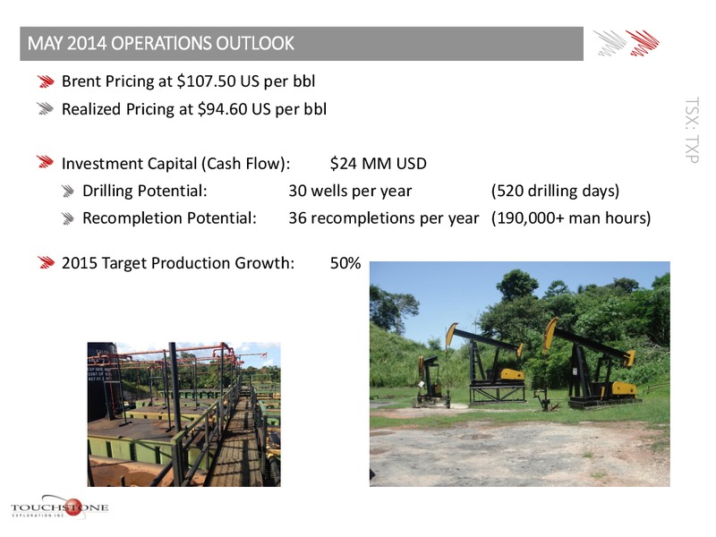 TRINIDAD AND TOBAGO ENERGY CONFERENCE – Touchstone Exploration Inc. – slide 13