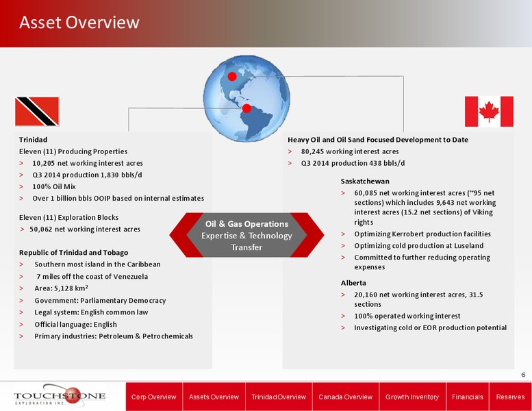 Investor Presentation Q3 2014 – Touchstone Exploration Inc. – slide 5
