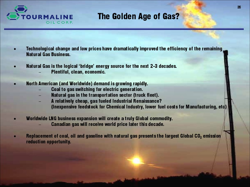 Corporate Presentation – Tourmaline Oil Corp. – slide 35