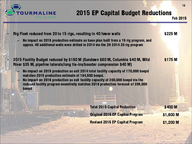 Corporate Presentation – Tourmaline Oil Corp. – slide 19