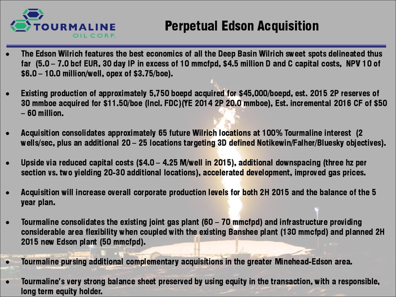 MARCH 2015 CORPORATE PRESENTATION – Tourmaline Oil Corp. – slide 26