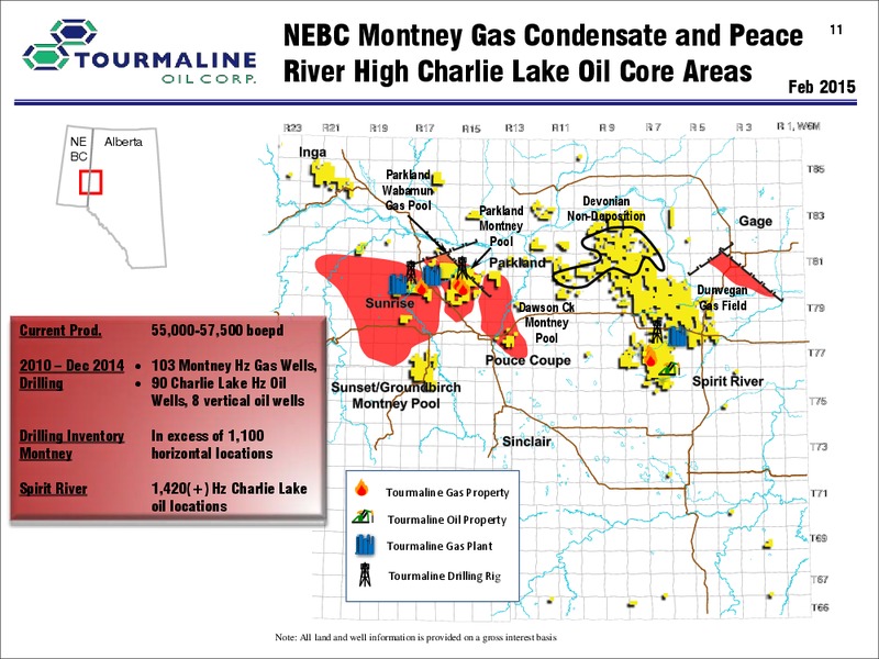 MAY 2015 CORPORATE PRESENTATION – Tourmaline Oil Corp. – slide 11