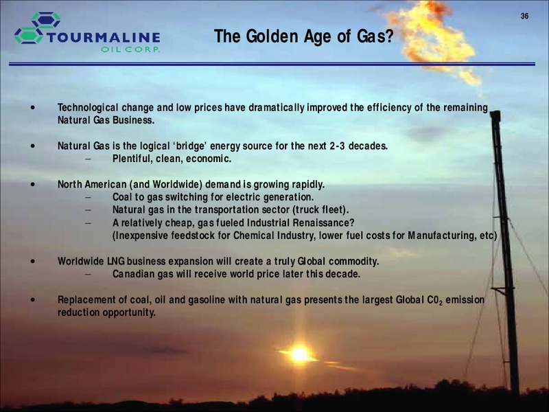 Tournaline Oil Corp Corporation Presentation – Tourmaline Oil Corp. – slide 36