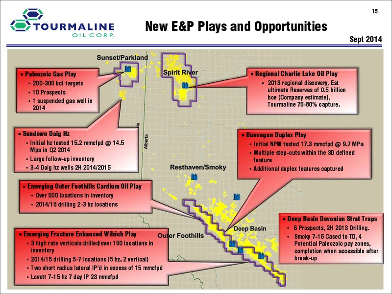 CORPORATE PRESENTATION – Tourmaline Oil Corp. – slide 15