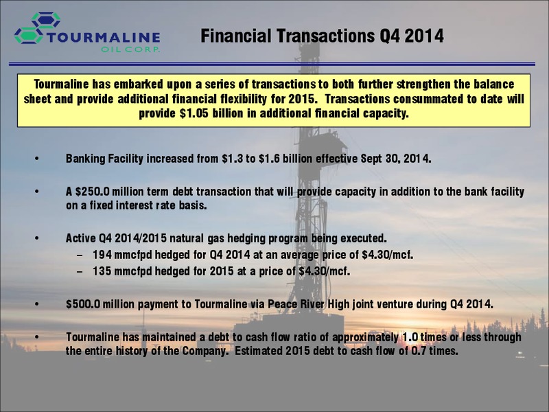 CORPORATE PRESENTATION – Tourmaline Oil Corp. – slide 23