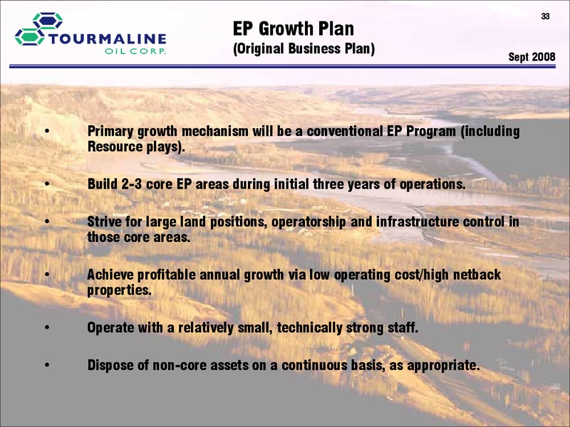 CORPORATE PRESENTATION – Tourmaline Oil Corp. – slide 33