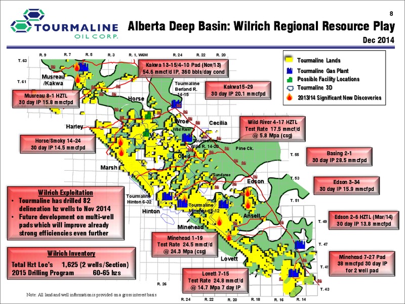 Corporate Presentation – Tourmaline Oil Corp. – slide 8