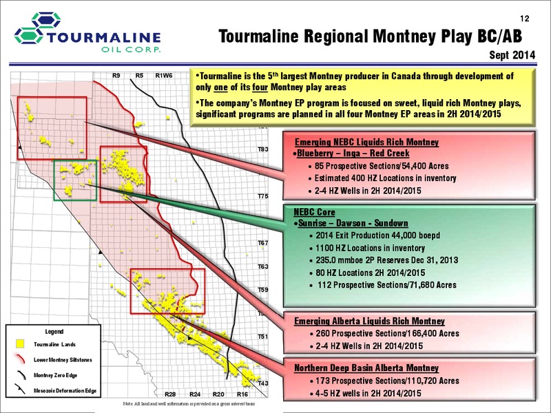 Corporate Presentation – Tourmaline Oil Corp. – slide 12