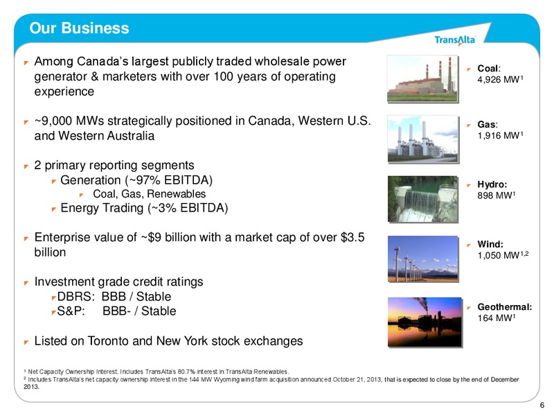 Debt Investor Meeting – Transalta Corp. – slide 5