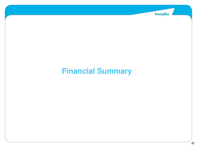 Debt Investor Meeting – Transalta Corp. – slide 21
