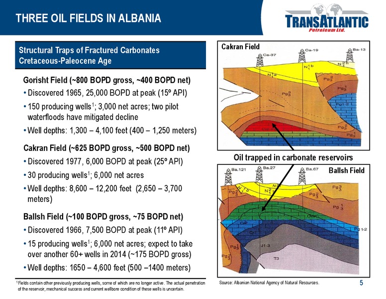 ALBANIA ACQUISITION – Transatlantic Petroleum Ltd. – slide 4