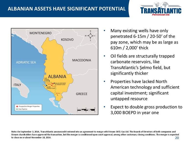 Company Update – Transatlantic Petroleum Ltd. – slide 19