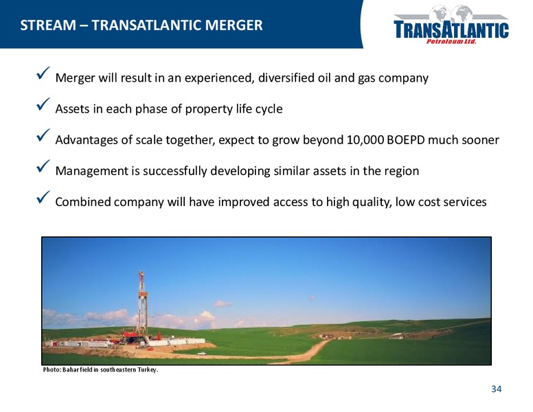 Company Update – Transatlantic Petroleum Ltd. – slide 33